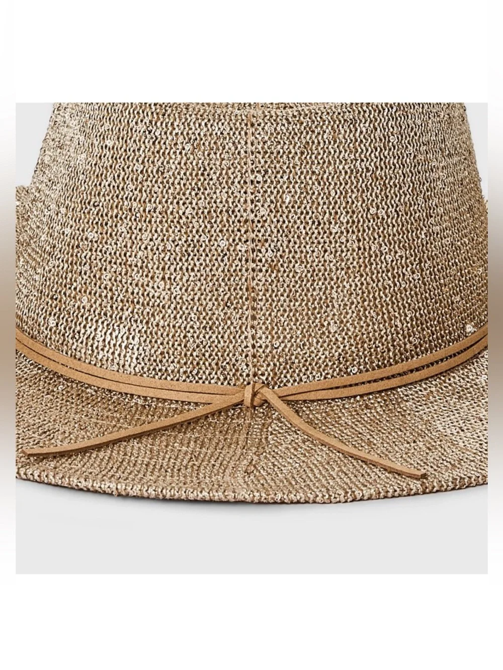 Knit Sequined Cowboy Western Hat - Wild Fable™ Tan